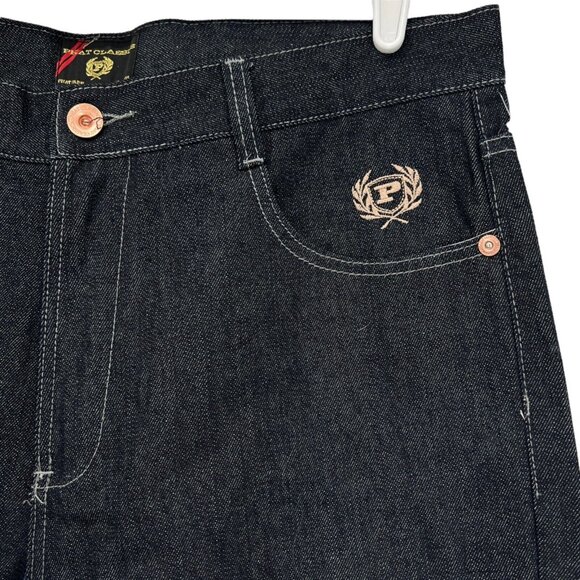 NWOT Phat Classic Men’s Navy Denim Jeans Size 38x34 (W38xL32) Straight Leg - Picture 6 of 10
